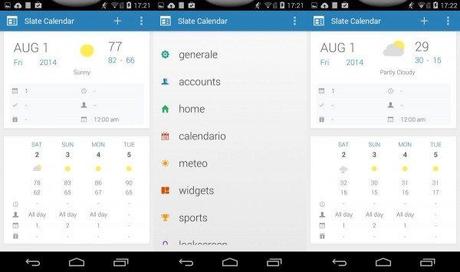 slate calendar 600x355 Slate Calendar: un nuovo calendario per Android con linterfaccia di Google Now applicazioni  play store google play store 