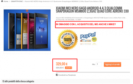 Xiaomi MI3 NERO 64gb Android 4.4.3 Qualcomm Snapdragon MSM800 2 3Ghz Quad Core Adreno 330 Smartphone Xiaomi Android Italia 600x377 Xiaomi Mi3 64 GB disponibile a 329 euro da Xiaomishop smartphone  Xiaomi Mi3 