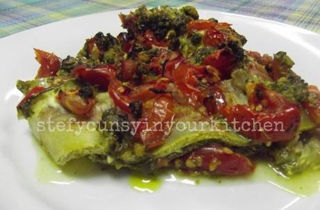 Parmigiana di zucchine in salsa verde