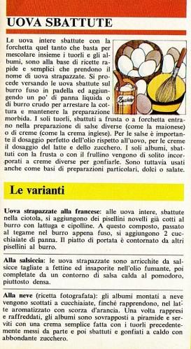 I classici:  Uova sbattute, Uova strapazzate alla Escoffier