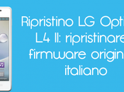 Ripristino Optimus ripristinare firmware originale italiano