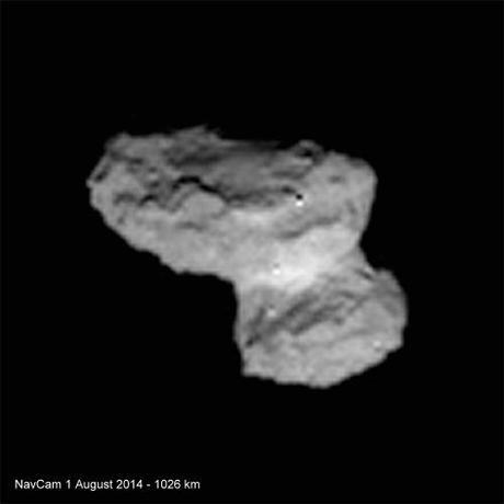ESA Rosetta: 67P 1 agosto 2014 NavCam e OSIRIS NAC ESA Rosetta: 67P 1 agosto 2014 NavCam e OSIRIS NAC