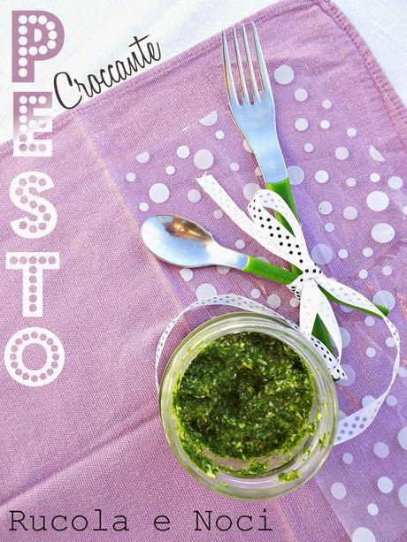 Pesto croccante alla rucola e noci