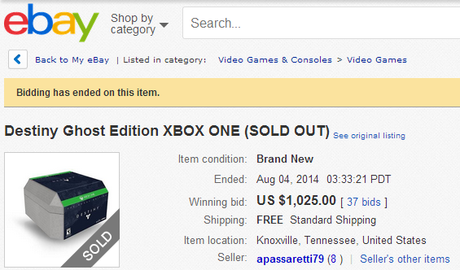 Le Special Edition di Destiny valgono fino a 1000 dollari su eBay - Notizia - PS4