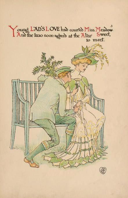 A Flower Wedding by Walter Crane - Lovely Blog Award.