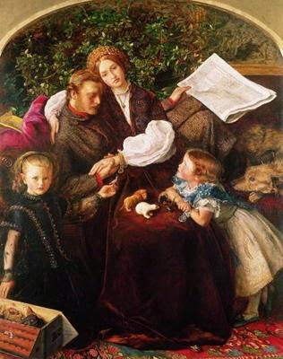Sir John Everett Millais ed i suoi affetti, dipinti su tela.