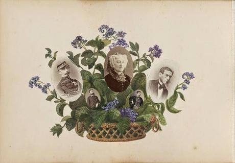 VICTORIAN LADIES' WORKS OF ART: photocollages.