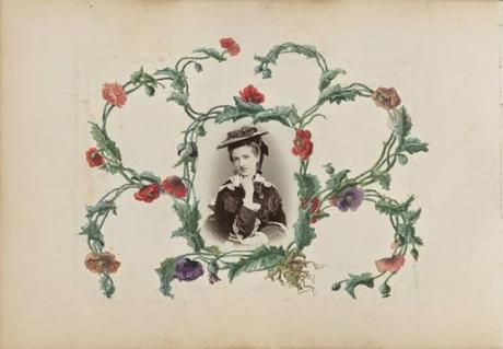 VICTORIAN LADIES' WORKS OF ART: photocollages.