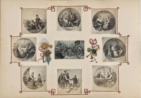 VICTORIAN LADIES' WORKS OF ART: photocollages.