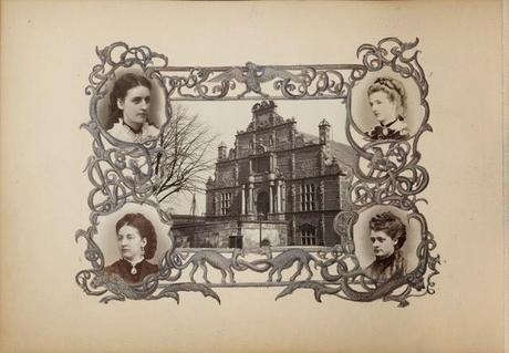 VICTORIAN LADIES' WORKS OF ART: photocollages.