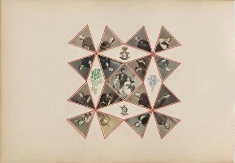 VICTORIAN LADIES' WORKS OF ART: photocollages.