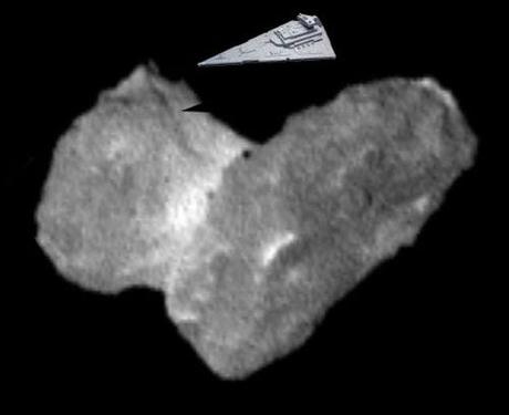 ESA Rosetta: 67P ed incrociatore Star Wars