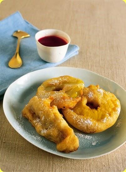 Frittelle di frutta allo champagne