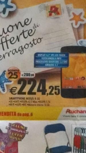 IMG 20140805 165842823 300x533 Nexus 4 disponibile a 224 euro da Auchan smartphone  nexus 4 