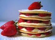 Pancakes crema diplomatica fragole.