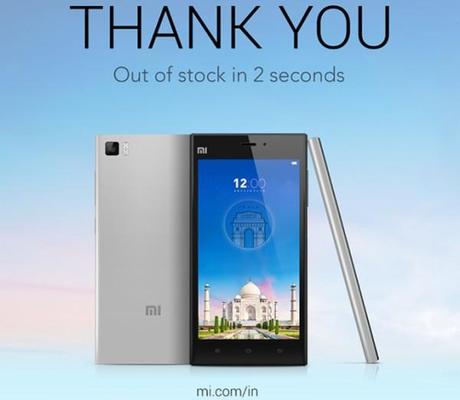 Xiaomi Mi 3 sells out in 2 seconds in India 600x523 Xiaomi, record di vendite: 15.000 unità in 2 secondi smartphone  xiaomi vendite Smartphone Mi3 