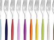 Posate Glamour Bugatti tavola colorata gusto contemporaneo