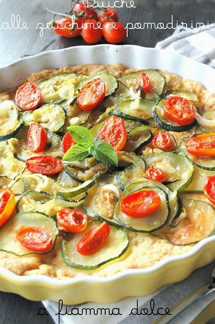 Quiche alle zucchine e pomodorini