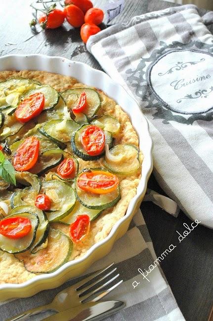 Quiche alle zucchine e pomodorini