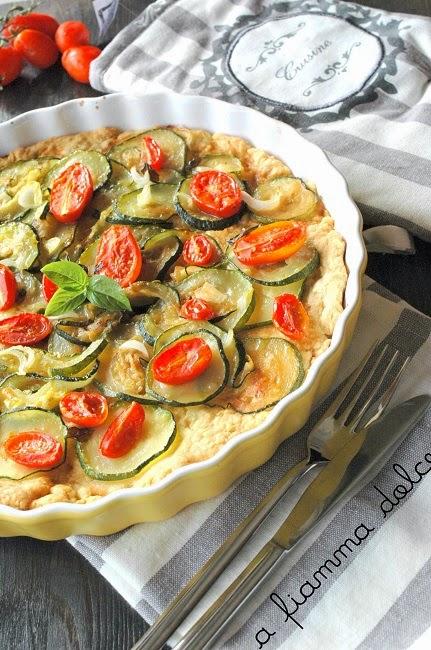 Quiche alle zucchine e pomodorini