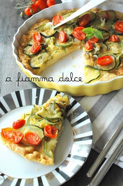 Quiche alle zucchine e pomodorini