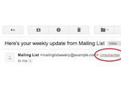 Nuova funzione Gmail consente annullare l’iscrizione alle mailing list click