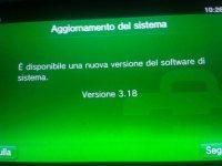 Nuovo aggiornamento firmware PSVITA V 3.18