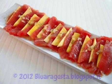 01-millefoglie di tonno fresco, lime e fingerlime