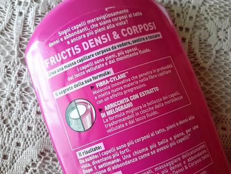 FRUCTIS DENSI & CORPOSI: shampoo, balsamo e maschera vellutante. [Opinione e recensione]