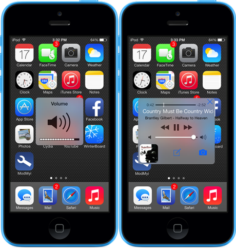 Volume +, ottimo tweak che modifica il pop-up del volume