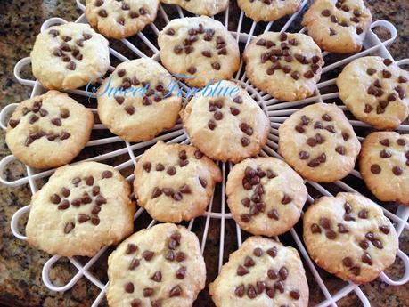 Cookie al cioccolato......biscotti croccanti con gocce di cioccolato!