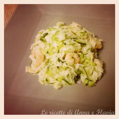 Risotto zucchine e gamberetti...a modo mio!