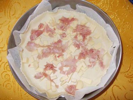 La mia cena: sfoglia con provola, cotto e zucchine grigliate! La mia cena: sfoglia con provola, cotto e zucchine grigliate!