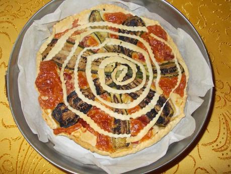 La mia cena: sfoglia con provola, cotto e zucchine grigliate! La mia cena: sfoglia con provola, cotto e zucchine grigliate!