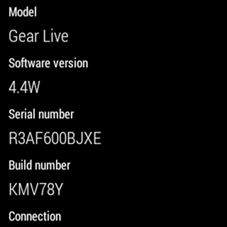 Samsung Gear Live riceve l'aggiornamento KMV78Y