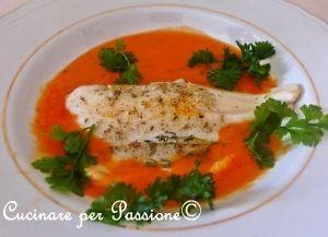 gazpacho con trota iridea agli aromi