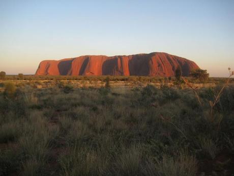 uluru at the sunrise