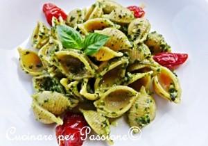 conchiglie con pesto di menta