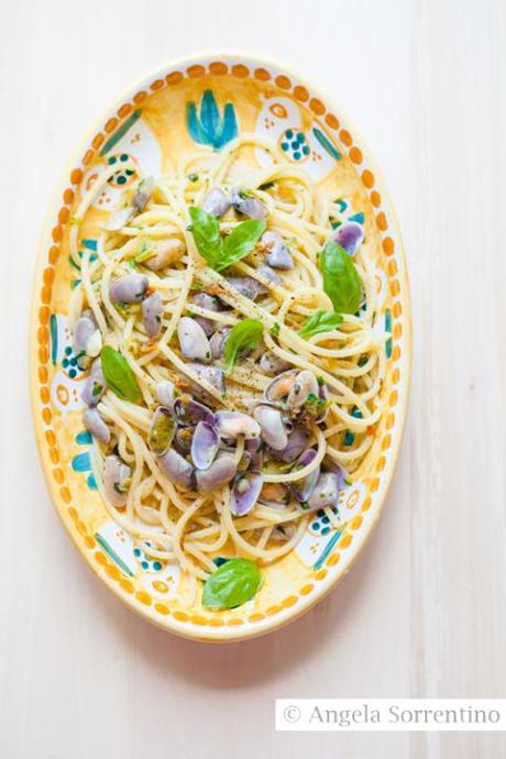 spaghetti telline e fiori di zucchine