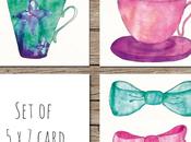 Card Acquerello Stampare Linky Party #107