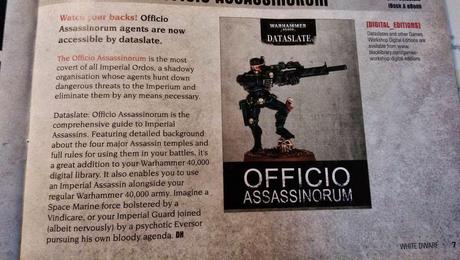 Dataslate Officio Assassinorum: un ritorno al passato