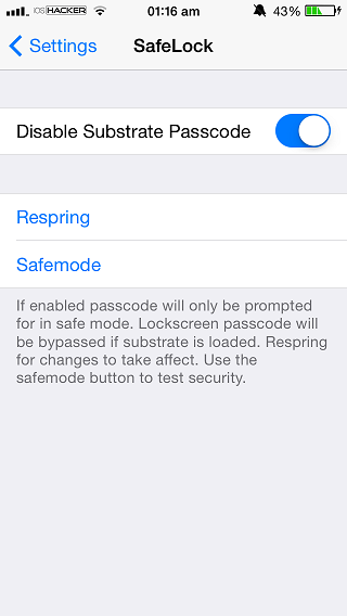 SafeLock, proteggere il vostro dispositivo in Safe Mode