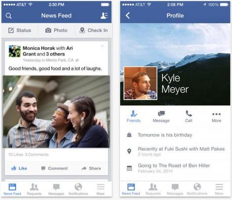 Facebook: rilasciata la versione 13.1 per iOS