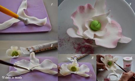 Tutorial orchidea in gum paste , How to make gum paste orchid