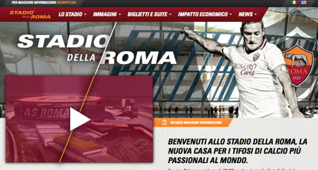 dal sito lo stadio della Roma