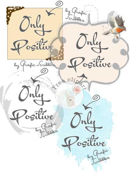 Solo positività - Only Positive - Free Clipart