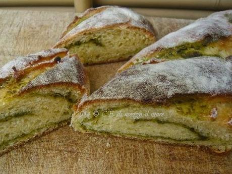 Baguette profumata al pesto di basilico