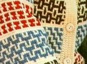 Lavori l'uncinetto: Giacche lana punto tunisino