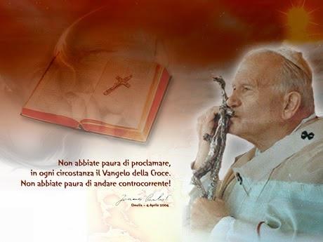 PAPA KAROL WOJTYLA,TU VIVI IN NOI!