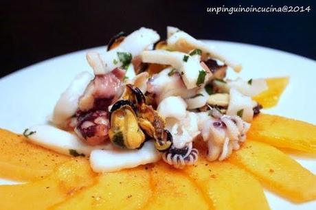 Melone allo zenzero con insalata di mare